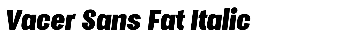 Vacer Sans Fat Italic